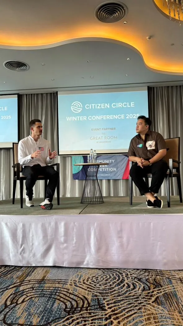 Timo Clasen bei einem Panel auf der Citizen Circle Conference